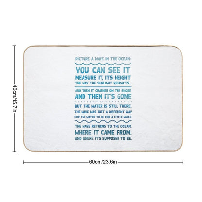 The Good Place - Picture A Wave  Easy Maintenance Bath Mat