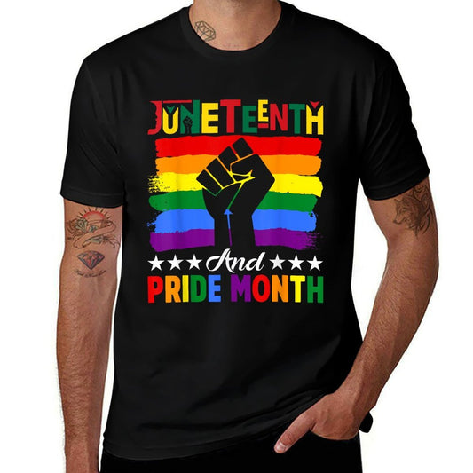 Celebrate Juneteenth And Pride Month Fist African Men Women  Affordable Price T-Shirt