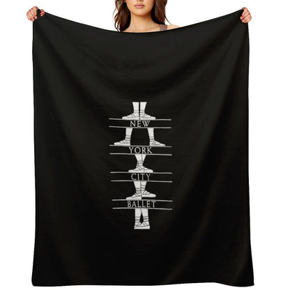 New York City Ballet Classic Easy Care Throw Blanket