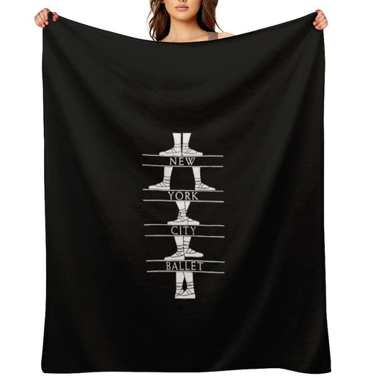 New York City Ballet Classic Easy Care Throw Blanket
