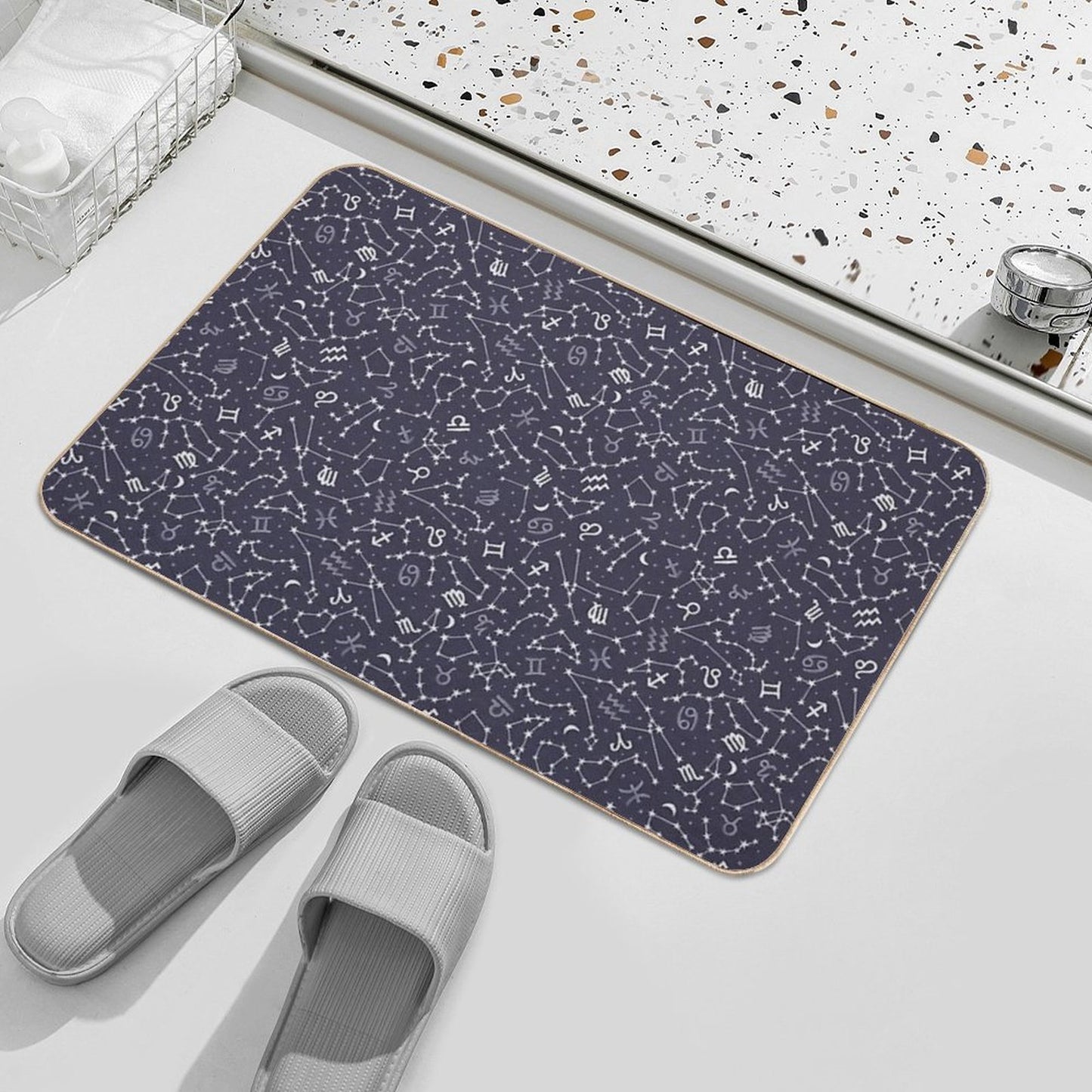Zodiac Sky  Non-Slip Bath Mat