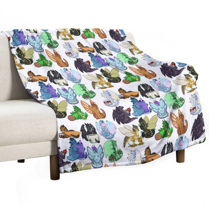 Wings of Fire with Foods Batch 2 Compact Throw Blanket