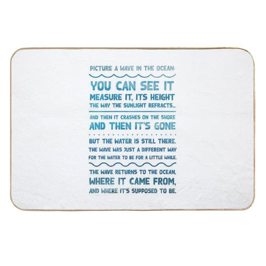 The Good Place - Picture A Wave  Easy Maintenance Bath Mat