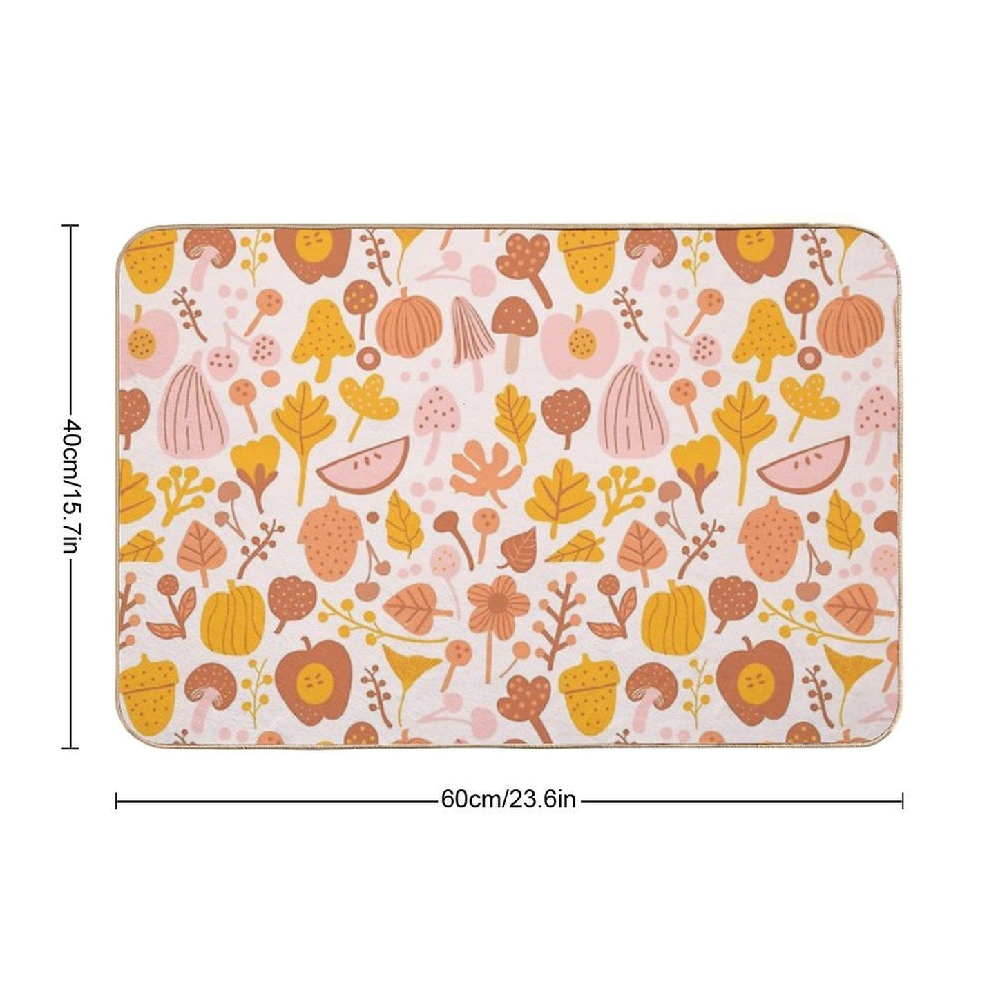 Last Day of Fall November  Stain-Proof Bath Mat