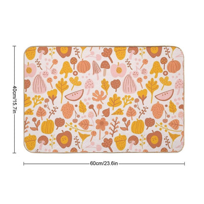 Last Day of Fall November  Stain-Proof Bath Mat