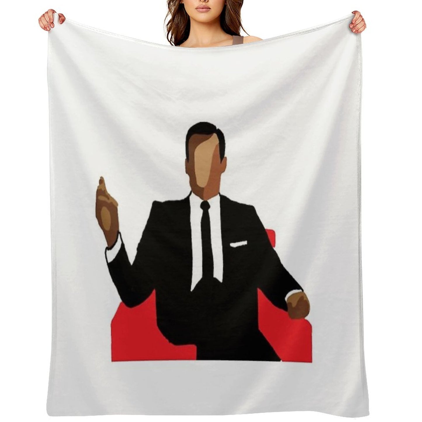 Mad Men Sustainable Throw Blanket