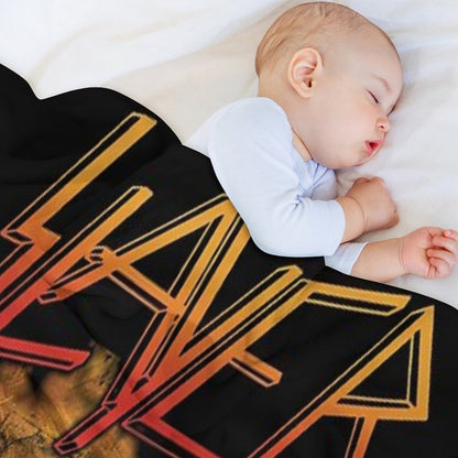 Retro Orange Logo Compact Throw Blanket