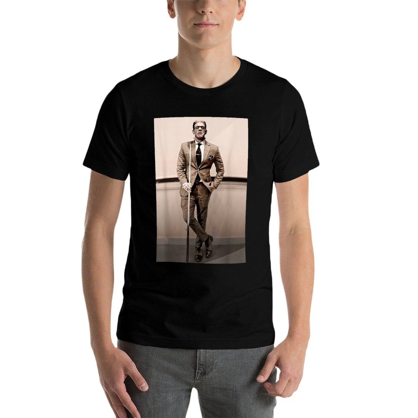 Frankenstein Dapper Frankenstein Monster In Suit Halloween  Versatile T-Shirt