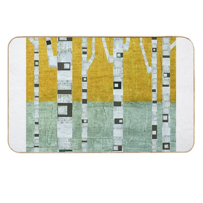 Early Winter Birches  Anti-Trip Bath Mat
