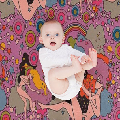 PINK SPACE VIOLET GIRLS All-season Throw Blanket