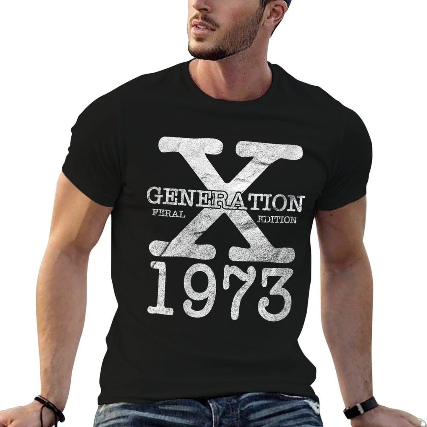 Womens Gen X 1973 Feral Edition Gen Xer Born 1973 Retro Vintage  Moisture-wicking T-Shirt