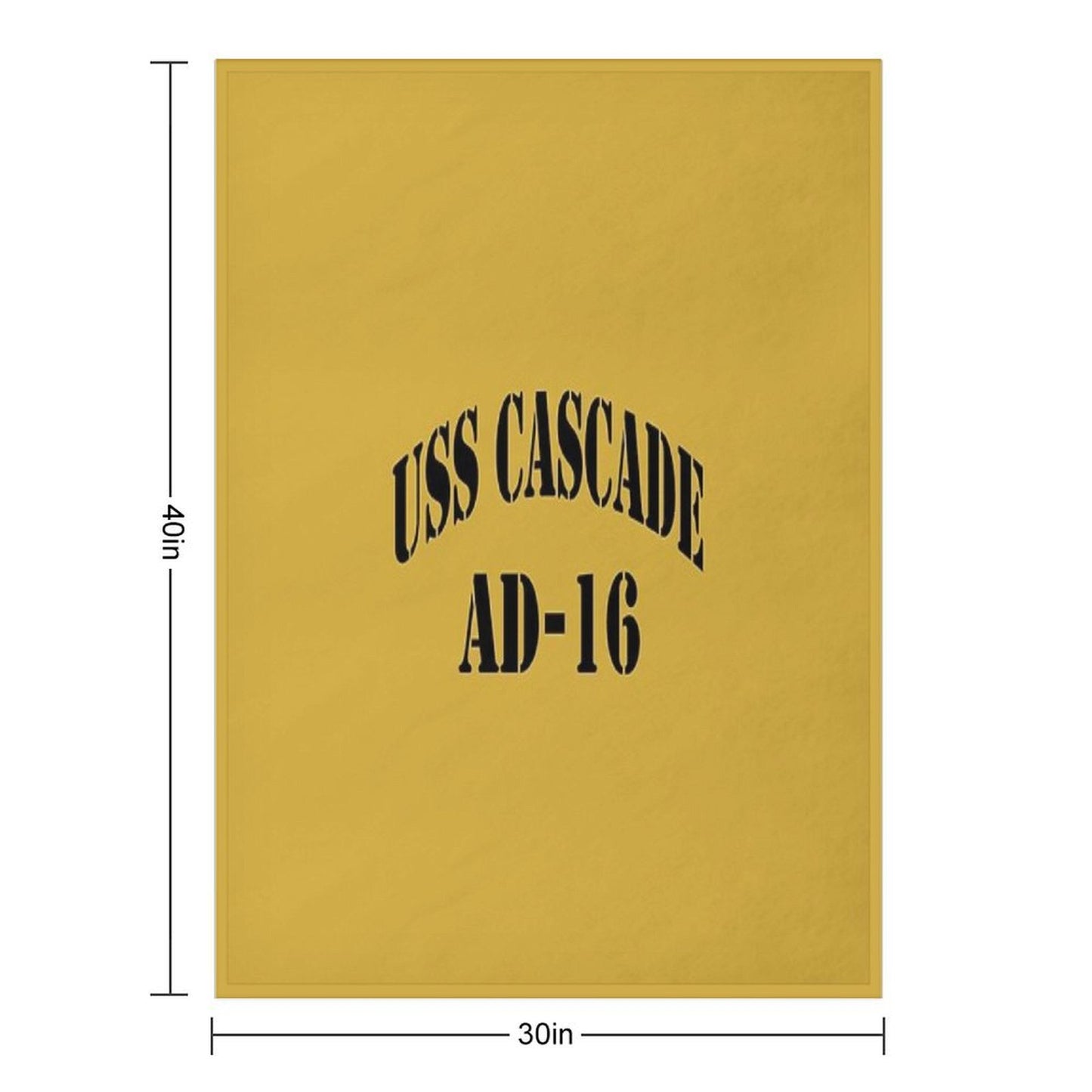 USS CASCADE (AD-16) SHIP'S STORE Travel-friendly Throw Blanket