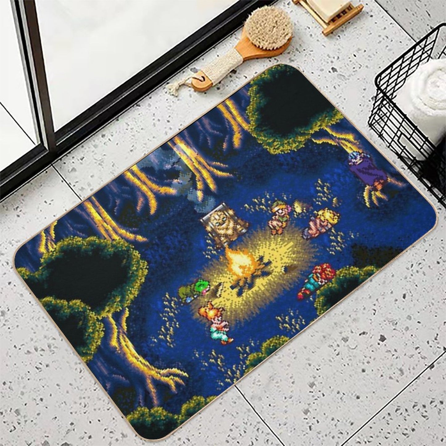 Chrono Trigger Campfire  Odorless Bath Mat