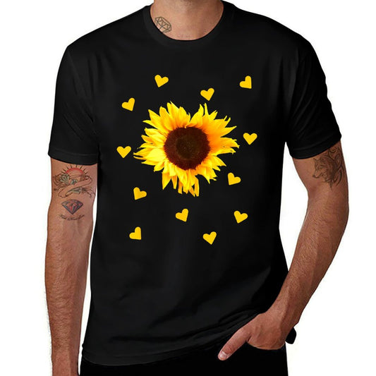 Sunflowers, Sunflower, Heart, Flowers, Hearts, Floral  Graphic-printed T-Shirt
