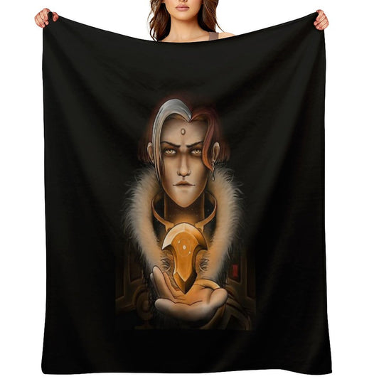 Emet-Selch And Azem's Crystal Premium Throw Blanket