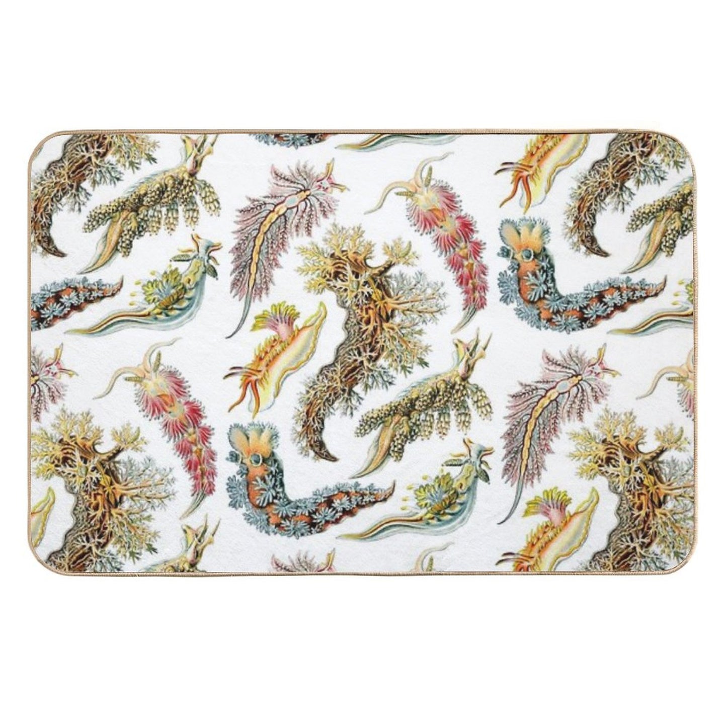 Ernst Haeckel - Nudibranchia (Snails)  Anti-Trip Bath Mat
