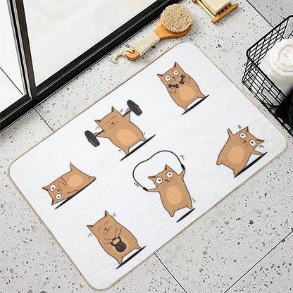 FITNESS CAT  Rapid-Drying Bath Mat
