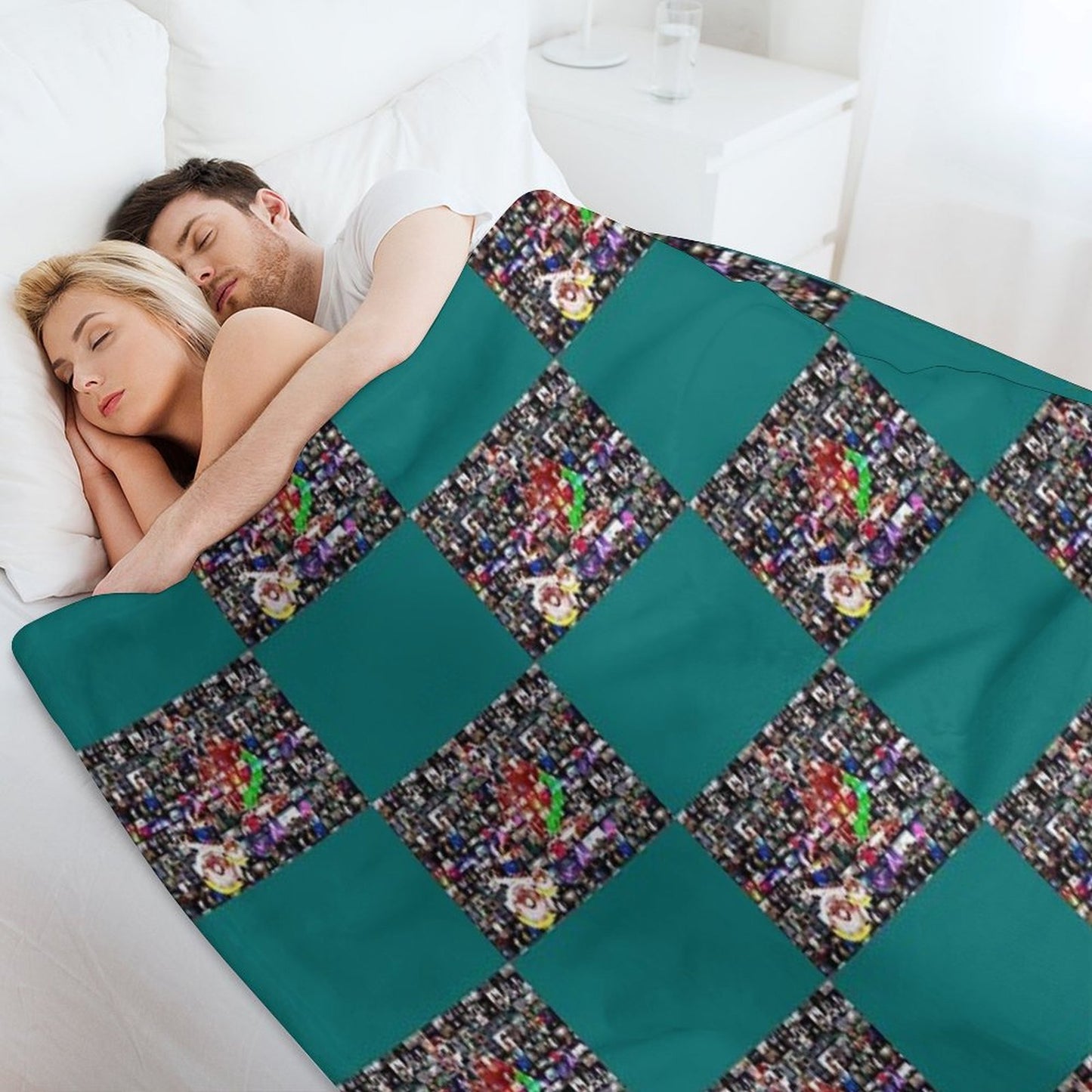Gtreatest DJs Mosaic Travel-friendly Throw Blanket