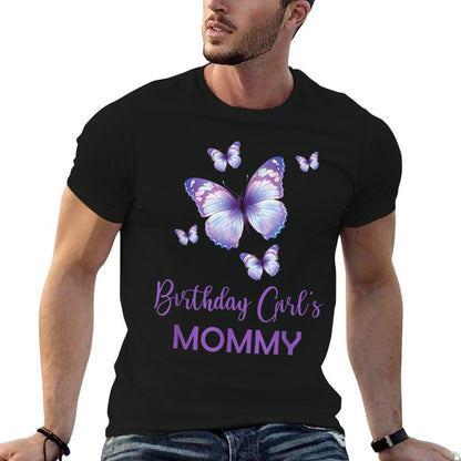 Mommy of The Birthday for Girl Butterfly Family 1st Birthday  Durable T-Shirt