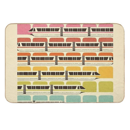 Retro WDW Monorail  Odorless Bath Mat