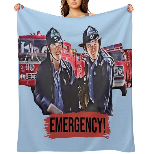 Emergency Paramedics Easy Care Throw Blanket
