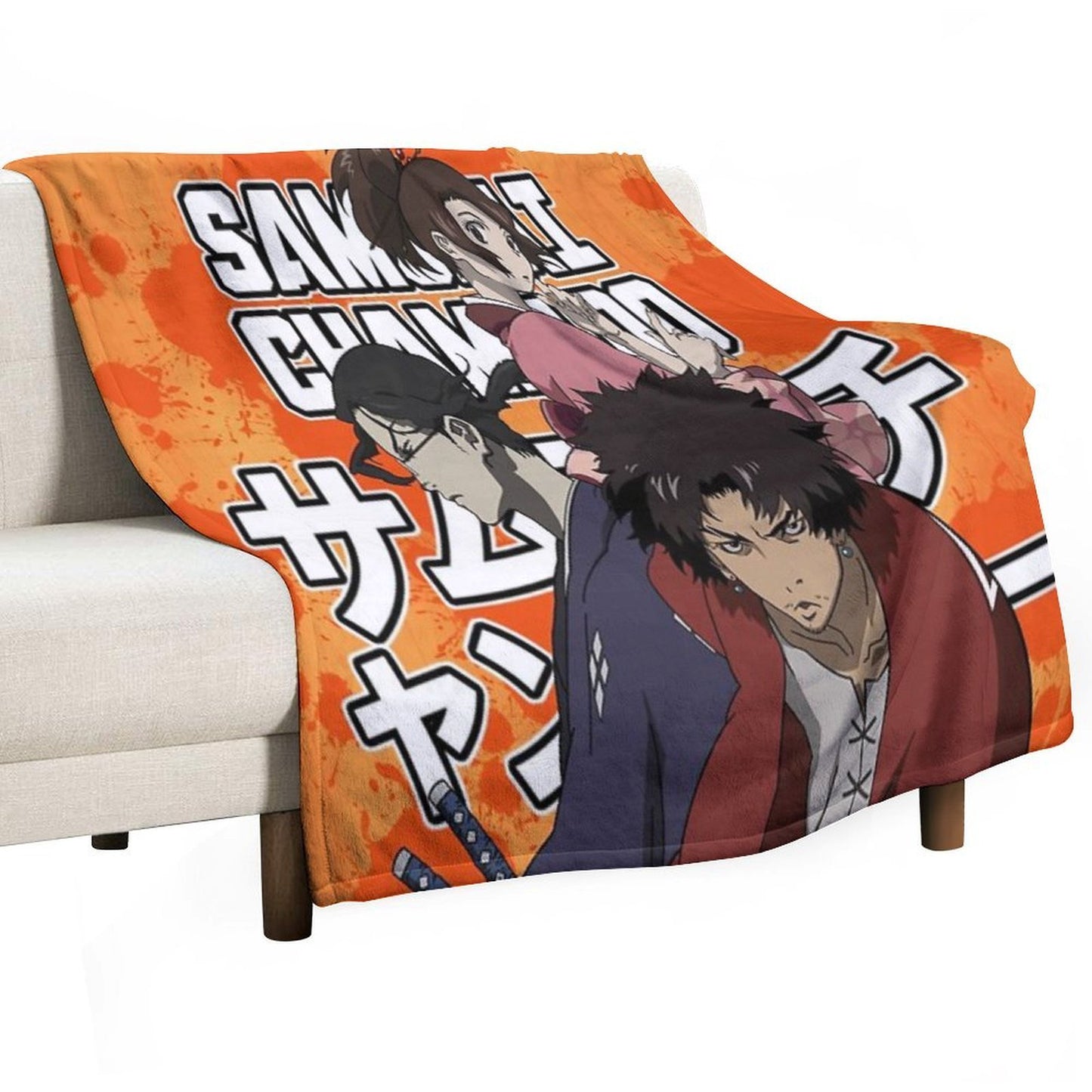Samurai Champloo Crew Durable Throw Blanket