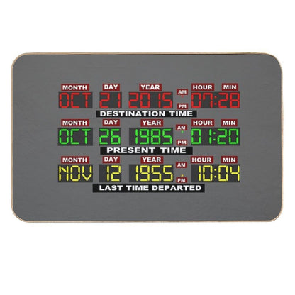 TIME CIRCUITS ON!  Slip-Resistant Bath Mat