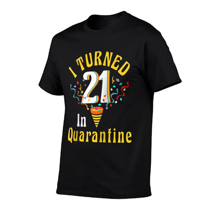 I Turned 21st in Quarantine Retro Tshirt-21st Birthday Women Raglan Baseball  Cotton T-Shirt