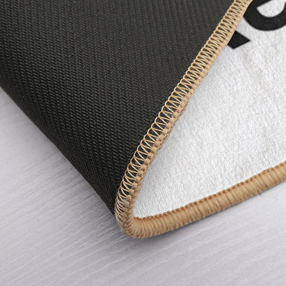 Get Naked - Black And White  Dirt-Trapping Bath Mat