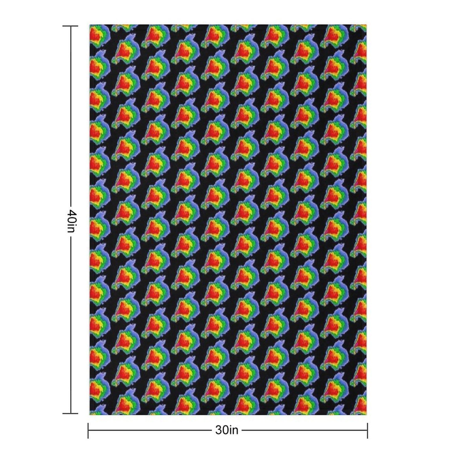 Supercell Radar Hook Echo 1 Sustainable Throw Blanket