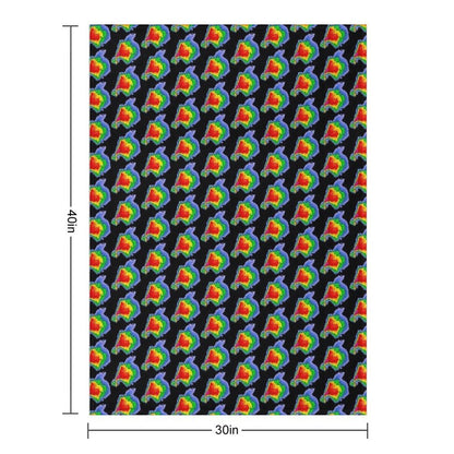 Supercell Radar Hook Echo 1 Sustainable Throw Blanket