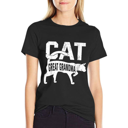 Cat Great Grandma Kitten Pet Owner Meow Mother's Day  Classic T-Shirt