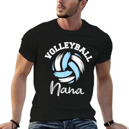 Volleyball Nana Funny Splash Volleyball Nana  Cotton T-Shirt