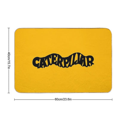 Caterpillar - Old Fashion - Black  Non-Slip Bath Mat