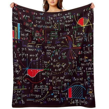 Colorful Math Design All-season Throw Blanket