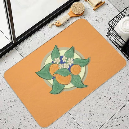 Orange Blossom Circle  Toxin-Free Bath Mat