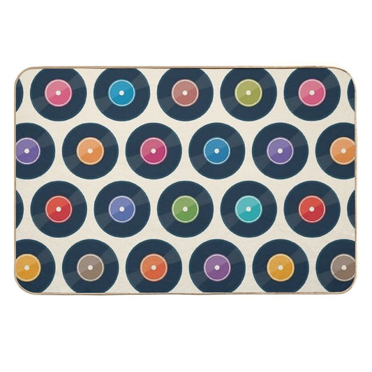 Vinyl Record Collection  Long-Lasting Bath Mat