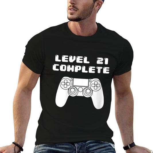 Womens 21st Birthday - 21 Years Old Video Gaming, Bday  Trendy Pattern T-Shirt