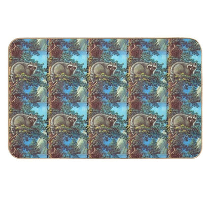 Treed Raccoon Lake Tahoe  Non-Slip Bath Mat