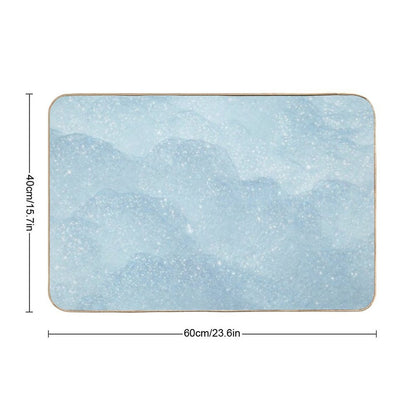 Comfy Snowstorm  Eco-Friendly Bath Mat