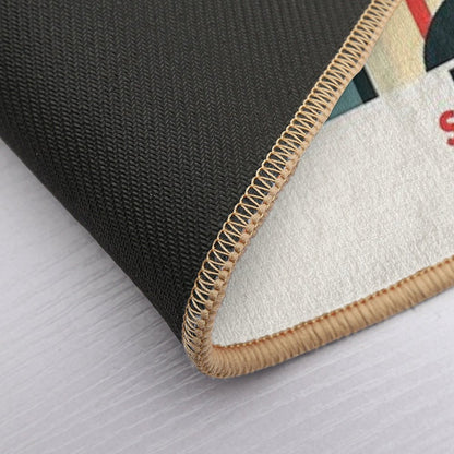Palm Springs Mid-Century Modern Abstract Design  Long-Lasting Bath Mat