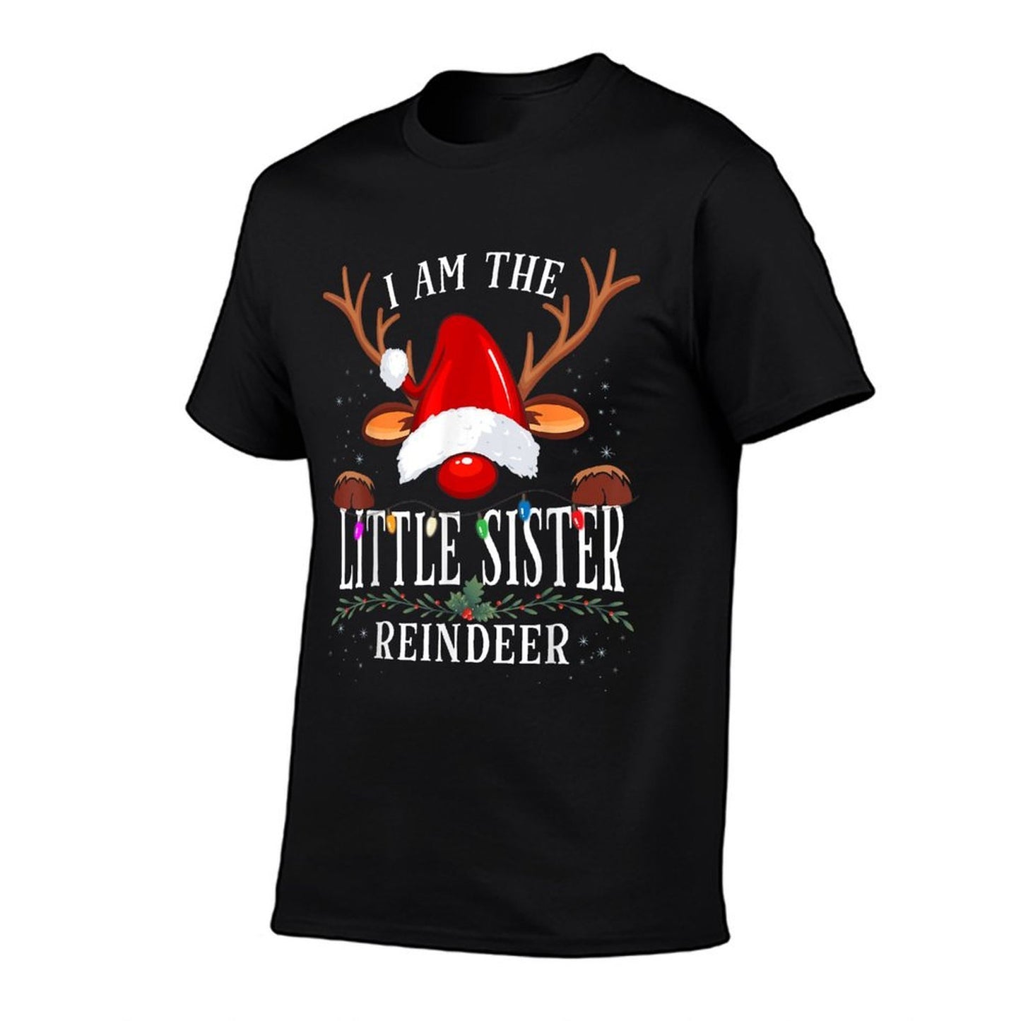I Am The Little Sister Reindeer Christmas Family  Breathable T-Shirt