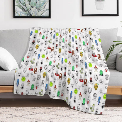 Soyjak Collage Anti-pilling Throw Blanket