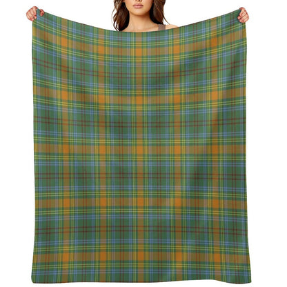 O'Brien Tartan  Irish Family And Ancestry Tartan Versatility Throw Blanket