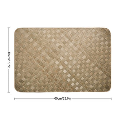Lauhala Mat (Print ONLY - Not Weaving Material)  Anti-Trip Bath Mat