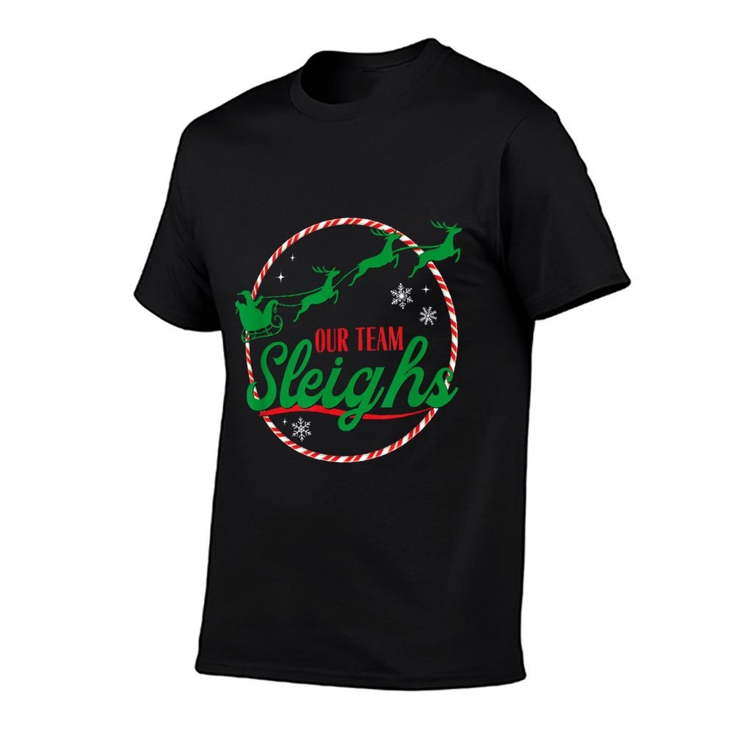 Our Team Sleighs Christmas  Tagless Design T-Shirt