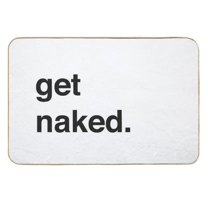 Get Naked - Black And White  Dirt-Trapping Bath Mat