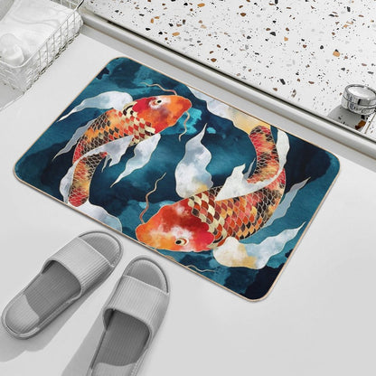 Metallic Koi  Eco-Friendly Bath Mat