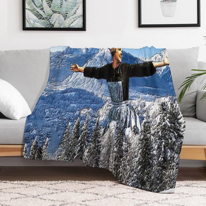 Alive Hills- Oil And Impressionism Art Compact Throw Blanket