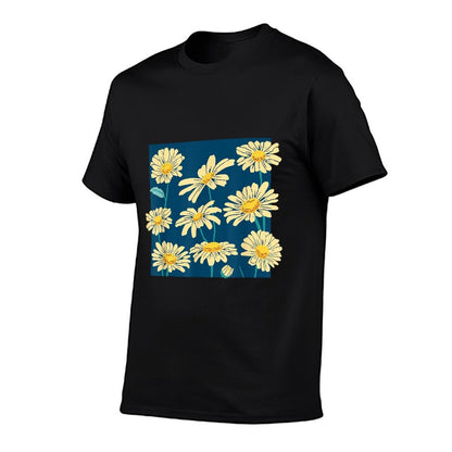 Vintage Inspired Flower Botanical Chart Plant Lover  Ribbed Collar T-Shirt